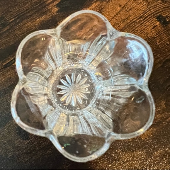 Circa Early 1900s EAPG Heisey 351 'Priscilla' Glass Fluted Toothpick Holder - Picture 3 of 7